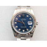 DateJust 41mm Fluted Bezel SS 5 Dials Diamonds Marker Oyster Bracelet BP A2813