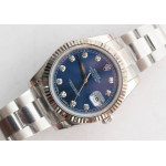 DateJust 41mm Fluted Bezel SS 5 Dials Diamonds Marker Oyster Bracelet BP A2813