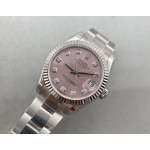 Datejust 31mm Best Edition Pink Dial Crystals Markers on SS Jubilee Bracelet WF