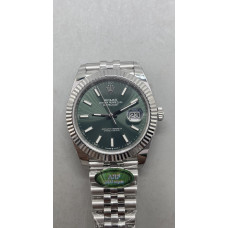 DateJust 41 126330 904L SS 1:1 Best Edition Fluted Bezel Green Dial on Jubilee Bracelet ARF SH3235