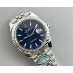 DateJust 41 126334 1:1 Best Edition 904L Steel Blue Texuted Dial on Jubilee Bracelet Clean VR3235