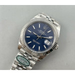 DateJust 41 126334 1:1 Best Edition 904L Steel Blue Texuted Dial on Jubilee Bracelet Clean VR3235