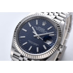 DateJust 36 126234 1:1 Best Edition 904L Steel Blue Textured Stick Dial on Jubilee Bracelet Clean VR3235