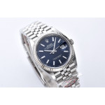 DateJust 36 126234 1:1 Best Edition 904L Steel Blue Textured Stick Dial on Jubilee Bracelet Clean VR3235