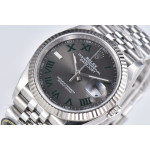 DateJust 36 126234 1:1 Best Edition 904L Steel Grey Roman Dial on Jubilee Bracelet Clean VR3235