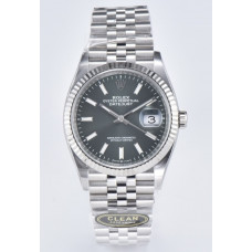 DateJust 36 126234 1:1 Best Edition 904L Steel Green Stick Dial on Jubilee Bracelet Clean VR3235