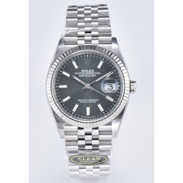 DateJust 36 126234 1:1 Best Edition 904L Steel Green Stick Dial on Jubilee Bracelet Clean VR3235