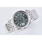 DateJust 36 126234 1:1 Best Edition 904L Steel Green Stick Dial on Jubilee Bracelet Clean VR3235