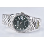 DateJust 36 126234 1:1 Best Edition 904L Steel Green Stick Dial on Jubilee Bracelet Clean VR3235