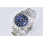 DateJust 36 126234 1:1 Best Edition 904L Steel Blue Stick Dial on Jubilee Bracelet Clean VR3235