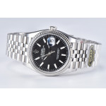 DateJust 36 126234 1:1 Best Edition 904L Steel Black Stick Dial on Jubilee Bracelet Clean VR3235