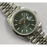 DateJust 41 126330 904L SS 1:1 Best Edition Fluted Bezel Green Dial on Jubilee Bracelet VSF VS3235