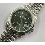 DateJust 41 126330 904L SS 1:1 Best Edition Fluted Bezel Green Dial on Jubilee Bracelet VSF VS3235