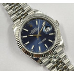 DateJust 41 126330 904L SS 1:1 Best Edition Fluted Bezel Blue Dial on Jubilee Bracelet VSF VS3235