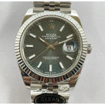 Datejust 41 SS 904L Steel 1:1 Best Edition Green Dial Jubilee Bracelet Clean VR3235