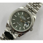 Datejust 41 SS 904L Steel 1:1 Best Edition Green Dial Jubilee Bracelet Clean VR3235