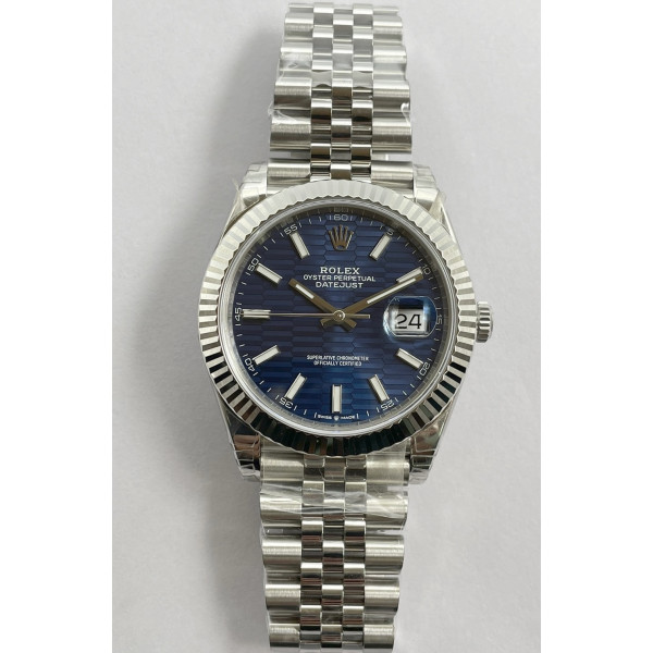 DateJust 41 126334 904L SS 1:1 Best Edition Blue Fluted Dial on Jubilee Bracelet VSF VS3235