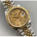 Datejust 41 SS 904L Steel 1:1 Best Edition TT Gold Dial Roman Mark  Jubilee Bracelet EWF SA3235