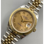 Datejust 41 SS 904L Steel 1:1 Best Edition TT Gold Dial Roman Mark  Jubilee Bracelet EWF SA3235