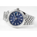 DateJust 41mm 126334 1:1 Best Edition 904L Steel Blue Dial Stick Marker on Jubilee Bracelet A2824 ZF