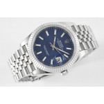 DateJust 41mm 126334 1:1 Best Edition 904L Steel Blue Dial Stick Marker on Jubilee Bracelet A2824 ZF