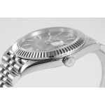 DateJust 41mm 126334 1:1 Best Edition 904L Steel Grey Dial Stick Marker on Jubilee Bracelet A2824 ZF