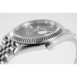 DateJust 41mm 126334 1:1 Best Edition 904L Steel Grey Dial Roman Marker on Jubilee Bracelet A2824 ZF