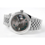 DateJust 41mm 126334 1:1 Best Edition 904L Steel Grey Dial Roman Marker on Jubilee Bracelet A2824 ZF