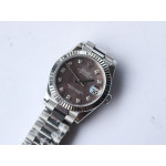 DateJust 28mm SS Fluted Pres MOP Dial Diamonds Marker Bracelet BP A2671