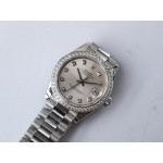 DateJust 28mm SS Diamonds 4 Dials Diamonds Marker Bracelet BP A2671