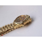 DateJust 28mm YG Fluted Bezel MOP Dials Diamonds Marker Bracelet BP A2671