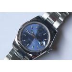 DateJust 36mm Fluted Bezel SS Blue Dial Stick Marker Oyster Bracelet BP A2824