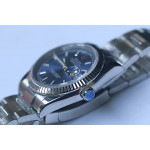 DateJust 36mm Fluted Bezel SS Blue Dial Stick Marker Oyster Bracelet BP A2824