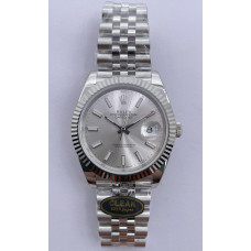 Datejust 41 SS 904L Steel 1:1 Best Edition Silver Dial Jubilee Bracelet VR3235 Clean