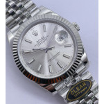 Datejust 41 SS 904L Steel 1:1 Best Edition Silver Dial Jubilee Bracelet VR3235 Clean