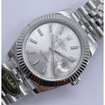 Datejust 41 SS 904L Steel 1:1 Best Edition Silver Dial Jubilee Bracelet VR3235 Clean