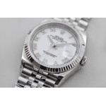 DateJust 36mm Fluted Bezel SS White Dial Roman Marker Jubilee Bracelet VSF VS3235