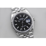 DateJust 36mm Fluted Bezel SS Black Dial Stick Marker Jubilee Bracelet VSF VS3235