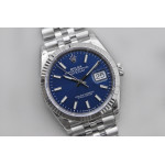 DateJust 36mm Fluted Bezel SS Blue Dial Stick Marker Jubilee Bracelet VSF VS3235