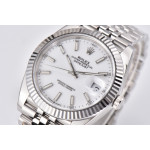 Datejust 41 SS 904L Steel 1:1 Best Edition White Dial Jubilee Bracelet Clean VR3235