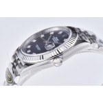 Datejust 41 SS 904L Steel 1:1 Best Edition Blue Dial Diamonds Mark Jubilee Bracelet Clean VR3235 