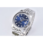 Datejust 41 SS 904L Steel 1:1 Best Edition Blue Dial Diamonds Mark Jubilee Bracelet Clean VR3235 