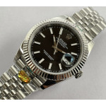 DateJust 41mm 126334 1:1 Best Edition 904L Steel Black Dial Stick Marker on Jubilee Bracelet A2824 ZF