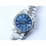 DateJust 41 126334 1:1 Best Edition 904L Steel Blue&Black&Grey Dial Jubilee Bracelet A2824 ARF