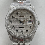 DateJust 41mm 126334 Full Paved Diamonds Best Edition Diamond Dial Arabic Markers Jubilee Bracelet GMF A2824