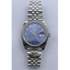 Datejust 41 SS 904L Steel 1:1 Best Edition Blue Roman Dial Jubilee Bracelet VR3235 Clean