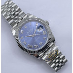 Datejust 41 SS 904L Steel 1:1 Best Edition Blue Roman Dial Jubilee Bracelet VR3235 Clean