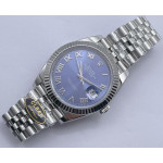 Datejust 41 SS 904L Steel 1:1 Best Edition Blue Roman Dial Jubilee Bracelet VR3235 Clean