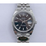 Datejust 41 SS 904L Steel 1:1 Best Edition Black Dial Jubilee Bracelet VR3235 Clean