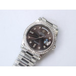 DayDate 36mm Diamonds Bezel Pres 904L SS 5 dials Diamonds Marker Bracelet GMF A2836